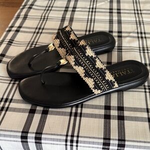 Black and Tan Women's Sandals Italian